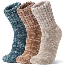 Thermal Warm Thick Winter Merino Wool Boot Socks Hiking Work Men Women 3 Pairs
