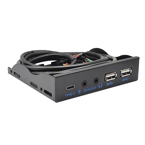 JMT 3.5in USB3.2 Gen2 Floppy Drive Front Panel 10Gbps with Audio Port USB-C Port - 第 10/12 張圖片