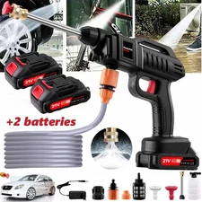 Portable Cordless Electric High Pressure Water Spray Gun Car Washer Cleaner Kit