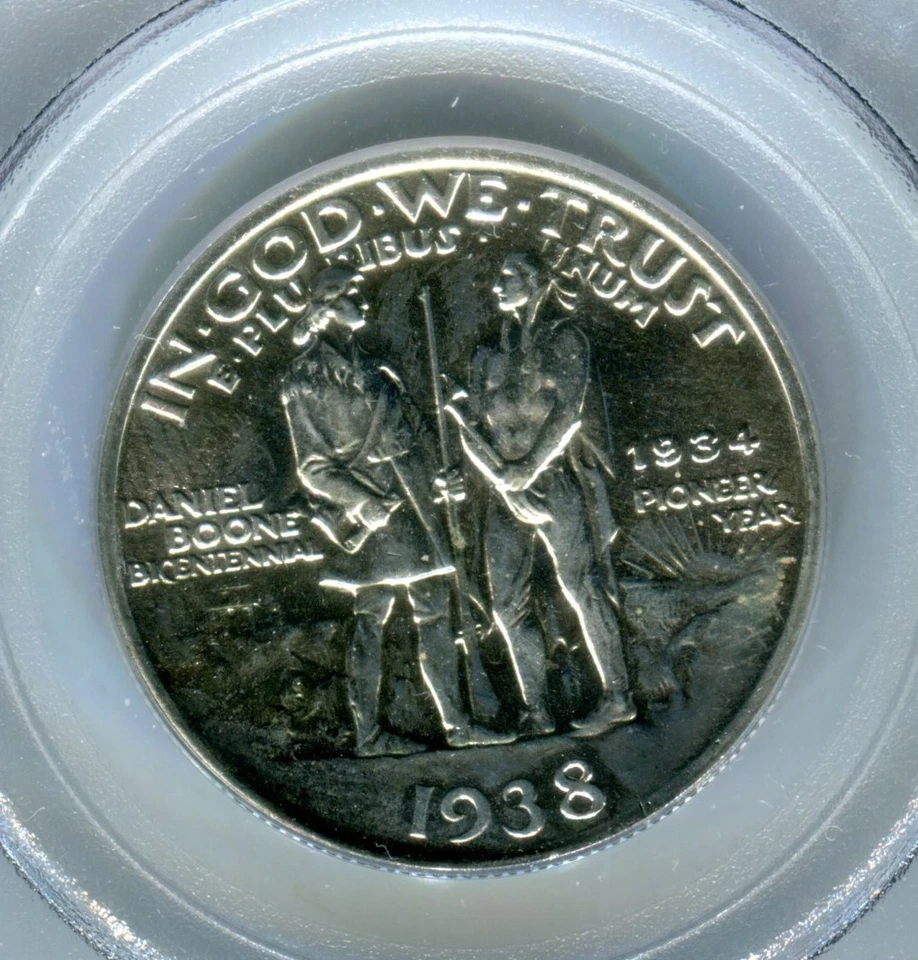 1938 Boone Commemorative Half graded MS64 by PCGS - Image 4 of 4