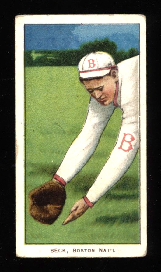 1909-11 T206 Fred Beck Piedmont 350 Back RC VG NICE CARD