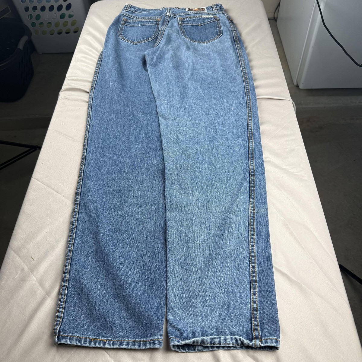 Cedar Bay Jeans Mens Blue Light Wash Relaxed Fit Straight Leg Denim Casual Pants View 2