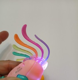 Hatchimals Interactive Pink Bird Toy Rainbow Hair Light Up Clip On Kids Figure