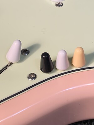 USA Seller~2x Black Switch Tips Strat 5 Way for Fender Squier Strat Affinity!
