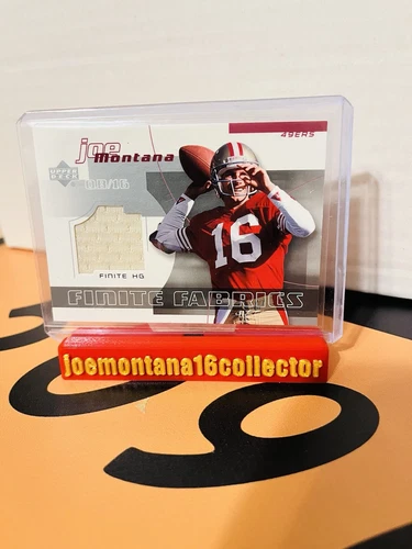 Joe Montana Finite Fabrics Upper Deck Game Used