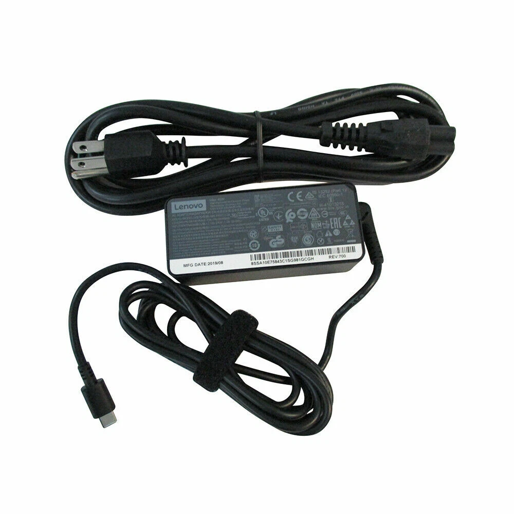 New Genuine Lenovo 45Watt Type-C USB AC Adapter 5A10W86292 | eBay