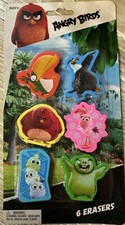 Angry Birds Erasers Rovio Eagle Toucan Flamingo Red Bird Green Bird
