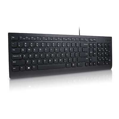 Lenovo Essential Wired Keyboard (Black) - US English | eBay Lenovo Essential Wired Keyboard (Black) - US English | eBay