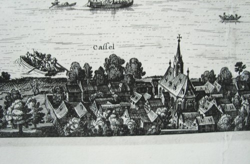 Mainz Rhein von 2 Platten gedruckter echter alter Kupferstich Danckaerts 1642 - Picture 8 of 8