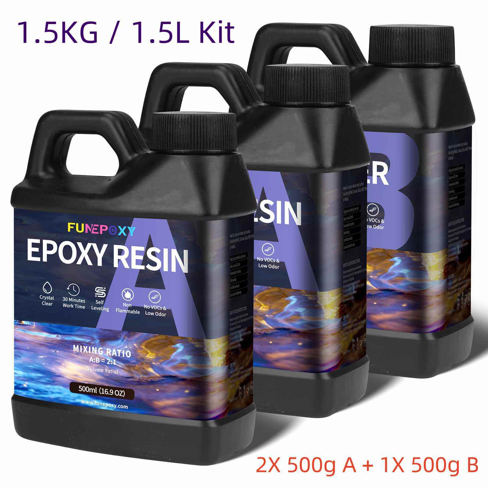 Résine époxy Crystal Clear Slim – 750g à 7.5kg – Transparente