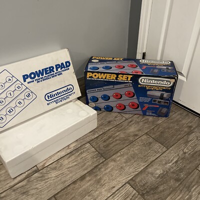 Nintendo NES Power Set in Box with Power Pad Controller Untested Not ...