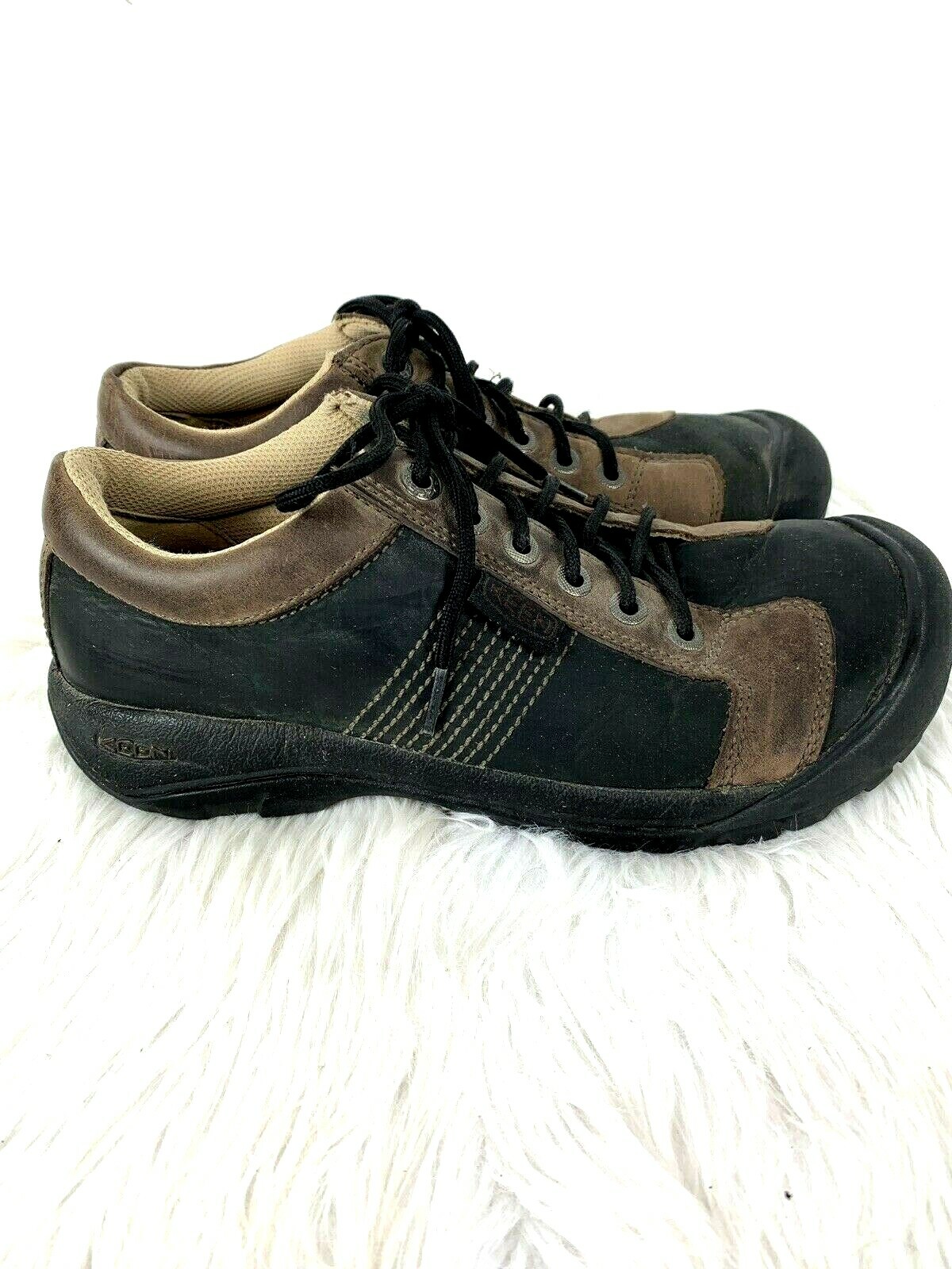Scarpe Keen taglia 8 5 donna stringate pelle nera passeggio escursionismo outdoor