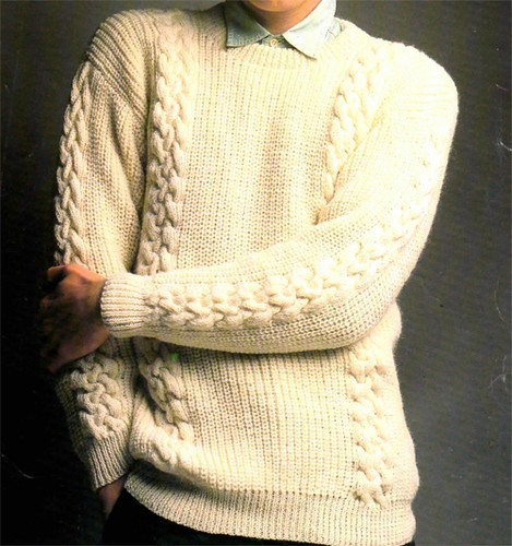 Knitting Pattern- Gents Fishermans Rib 