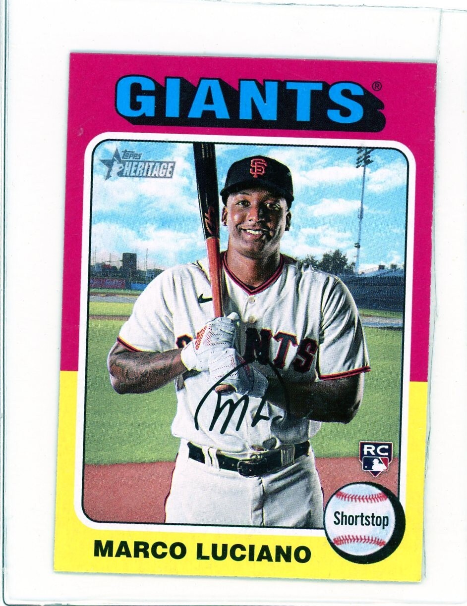 2024 Topps Heritage - Rookies Marco Luciano #391 (RC)