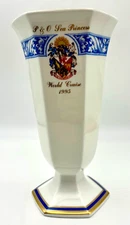 P&O Sea Princess World Cruise 1995 Wedgwood Vase, Vintage Travel Memorabilia