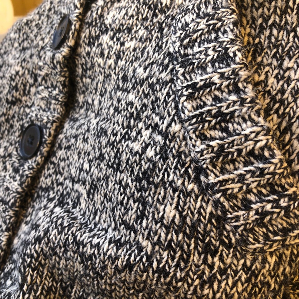 J. Crew Cardigan Sweater Coat Vintage 90's Wool Blend Heathered Womens