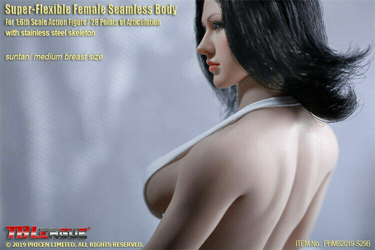 TBLeague PHMB2019-S29B 1/6 Super Flexible Suntan Female Mid Bust