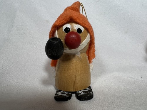 3 Stück Vintage Kurt Erle Figur Weihnachtsschmuck Konvolut Weihnachtsmann Wackelkopf Wichtel - Bild 2 von 16