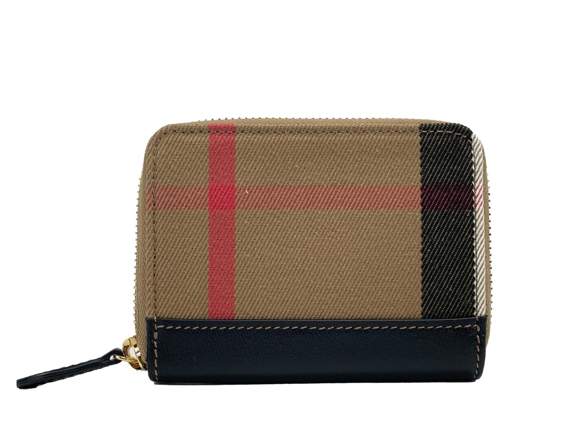 Burberry正規品/関税送料込み Zip Around Wallet Burberry MN Zip Around Check Coin Wallet | eBay