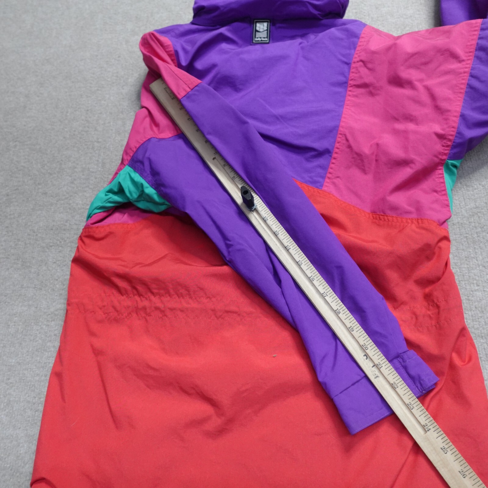 Vintage Helly Hansen Jacket Small Red Purple Teal… - image 9