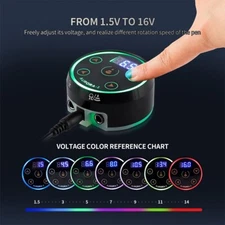 Mini Pro Tattoo Pen Power Supply Device For RCA Rotary Tattoo Pen Tattoo Machine