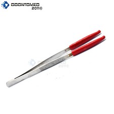 Tweezers PVC Rubber Soft Non Marring Tips for Small Parts Beads With Guide Pin