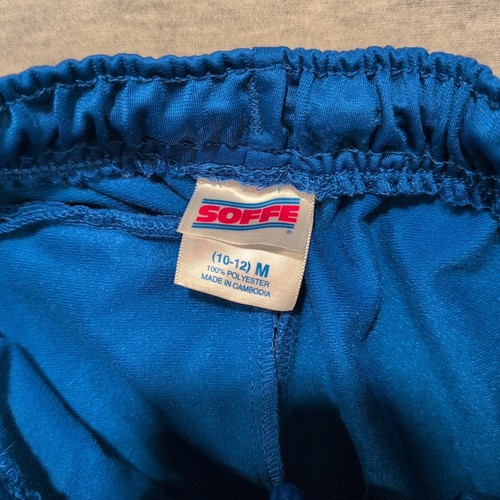 SOFFE Blue Sweatpants Trackpant Drawstring Boys Size Medium (10-12) Ankle Zipper - Picture 2 of 9