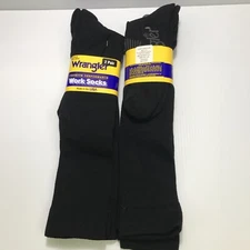 Wrangler Over the Calf Ultra-Dri Boot Sock, Large(mens shoe 9-13), Black, 4 pair