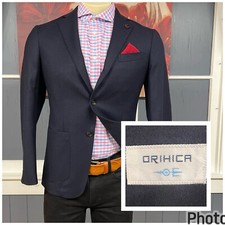 Orihica Wool Cashmere Japanese Fabric Sport Coat Mens Sz Medium 38 Short Slim