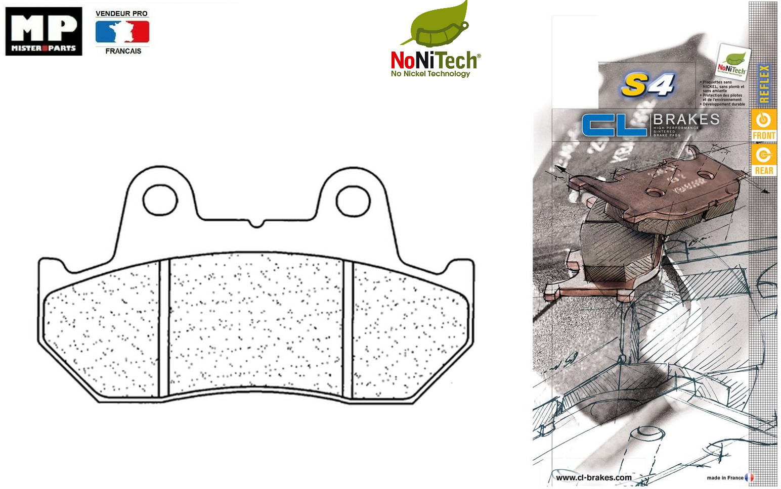 Plaquettes frein avant Honda Transalp XL600V pour stopper le manque de mordant
