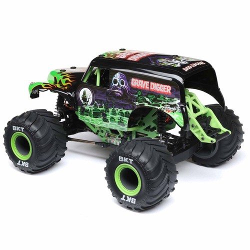NEW Losi LOS01026T1 1/18 Mini LMT 4X4 Brushed Monster Truck RTR, Grave Digger - Picture 5 of 12