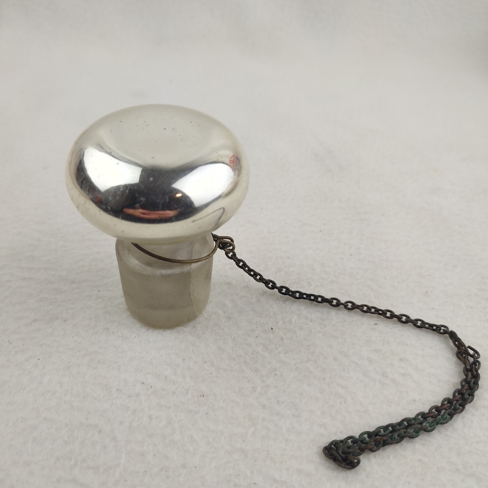 Vintage Mercury Glass Replacement Stopper Decanter Thermos Cruet eBay