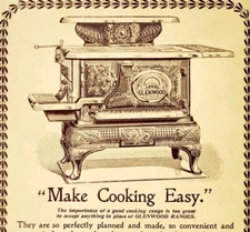 Weir Glenwood Stove Wood Range 1897 Advertisement Victorian Appliance ADBN1sss