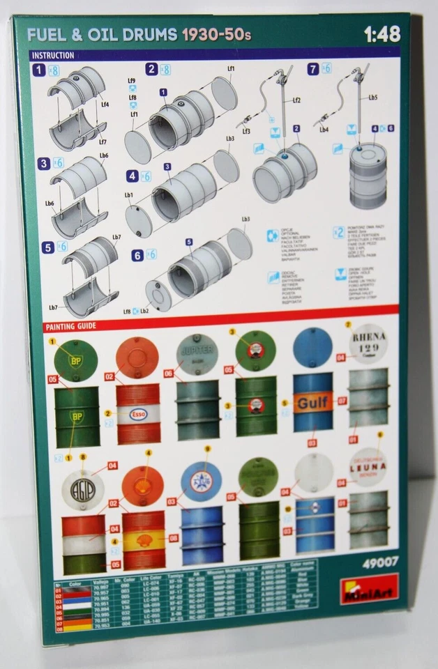 MINIART 1:35 ACCESSORI PER DIORAMA FUEL & OIL DRUMS 1930-50s ART 49007 - Immagine 2 di 2