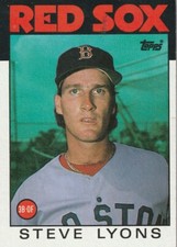 FREE SHIPPING-MINT-1986 Topps #233 Steve Lyons Red Sox PLUS BONUS CARDS
