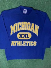 90s Michigan Wolverines - Vintage College Sweatshirt XL 