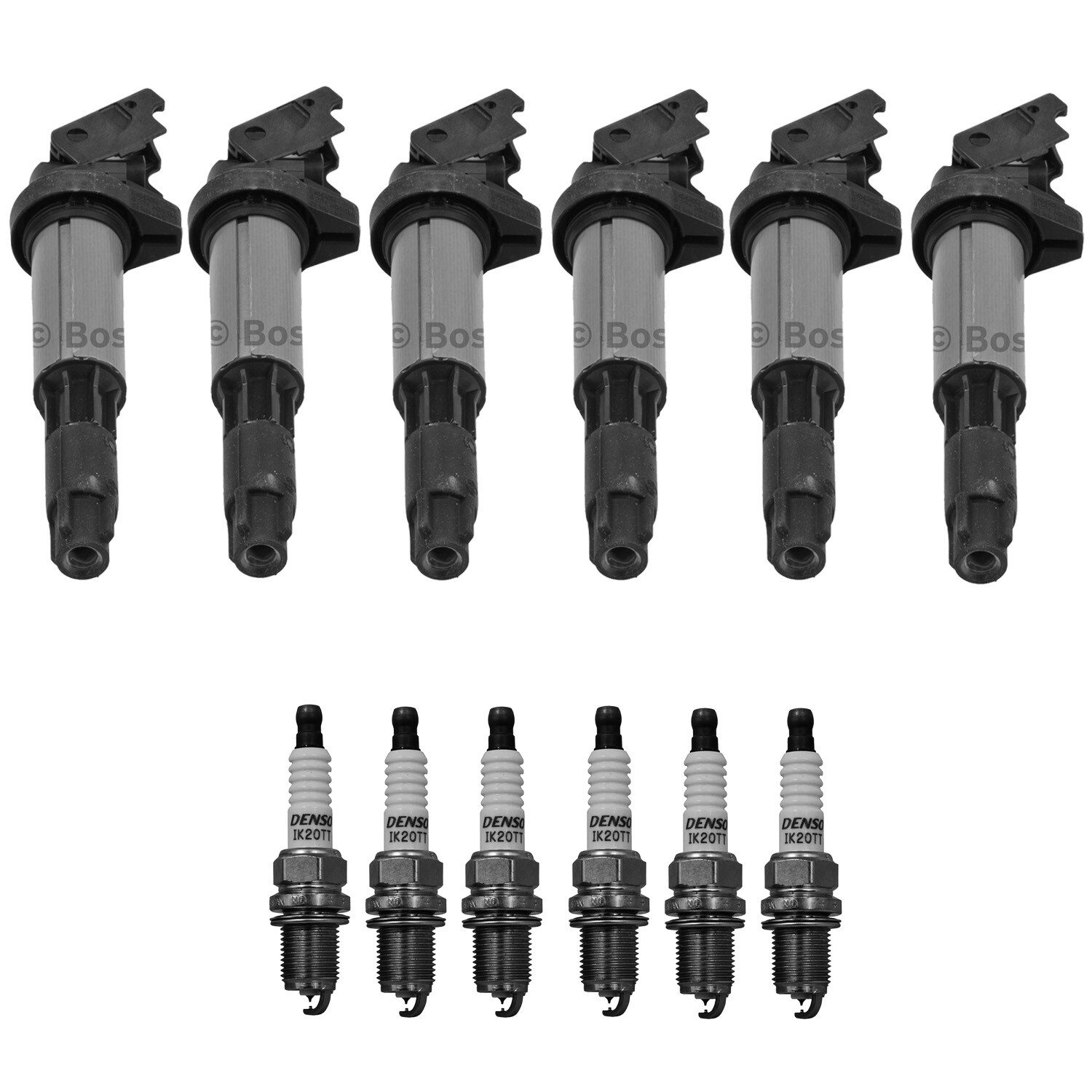 Bosch 6 Ignition Coil Denso 6 Iridium TT Spark Plug Kit For NSX E60 E46 E53 L6