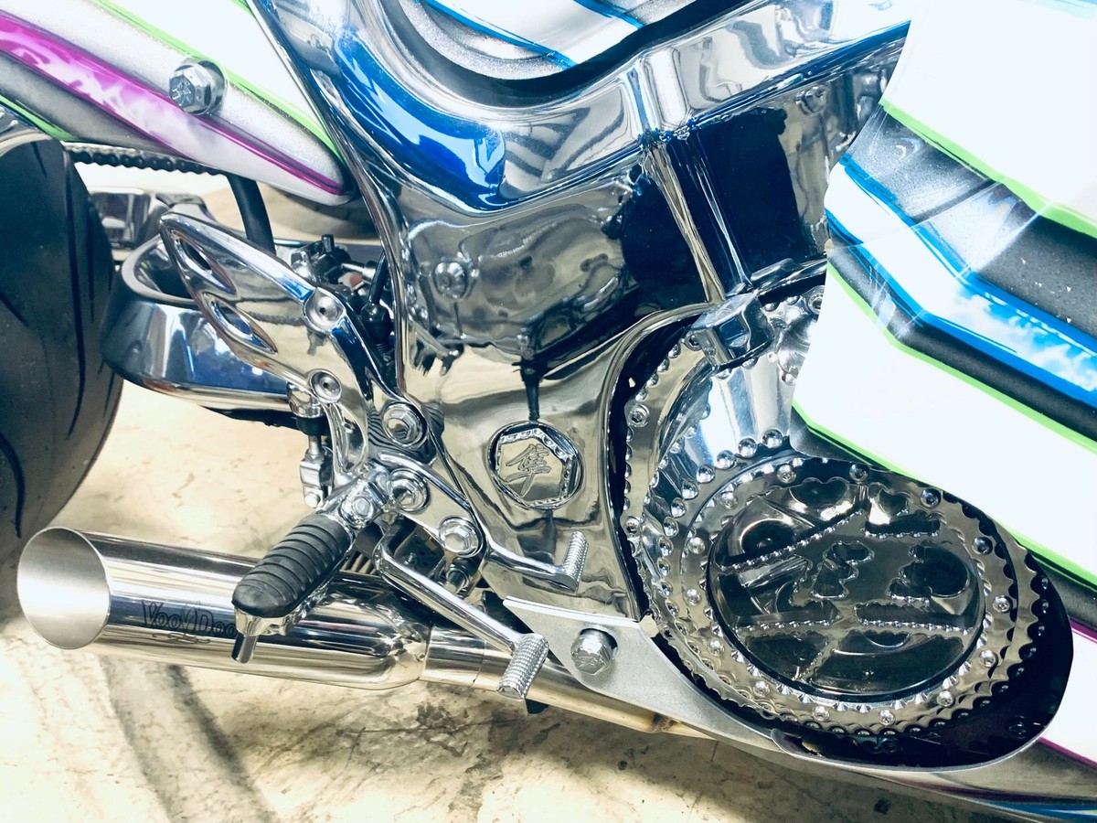 HAYABUSA CHROME DIAMOND CUT KANJI HEX SWINGARM PIVOT CAPS 2002
