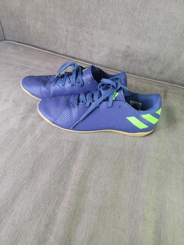 Adidas Nemeziz Messi 19.4 Indoor Kids 6 Blue Green Soccer Cleats EF1817 S150 - Picture 3 of 10
