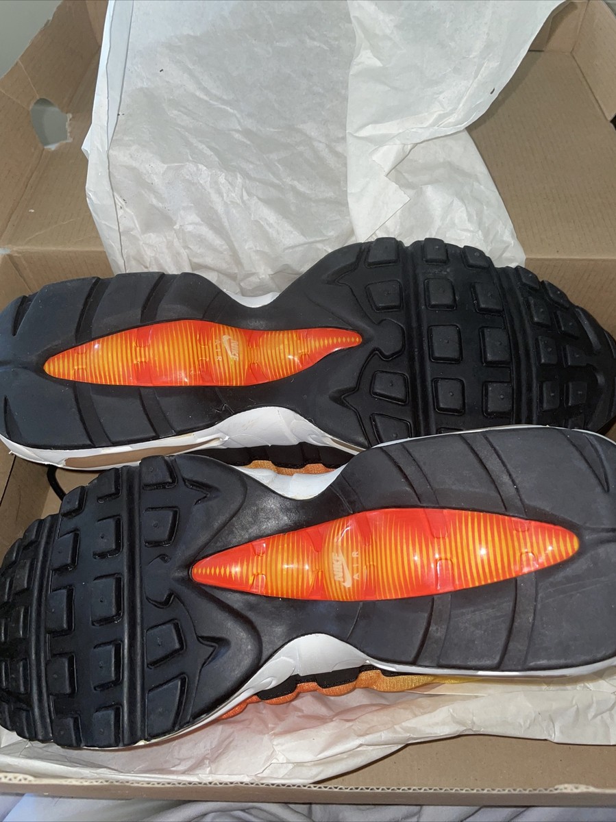 New NIKE AIR Max 95 Em Orange Yellow 554971 886 In Box Sz 10  display picture 1