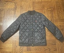 Polo Ralph Lauren Quilted Jacket Sz M 10-12 Boy  s Black. Mint Condition.