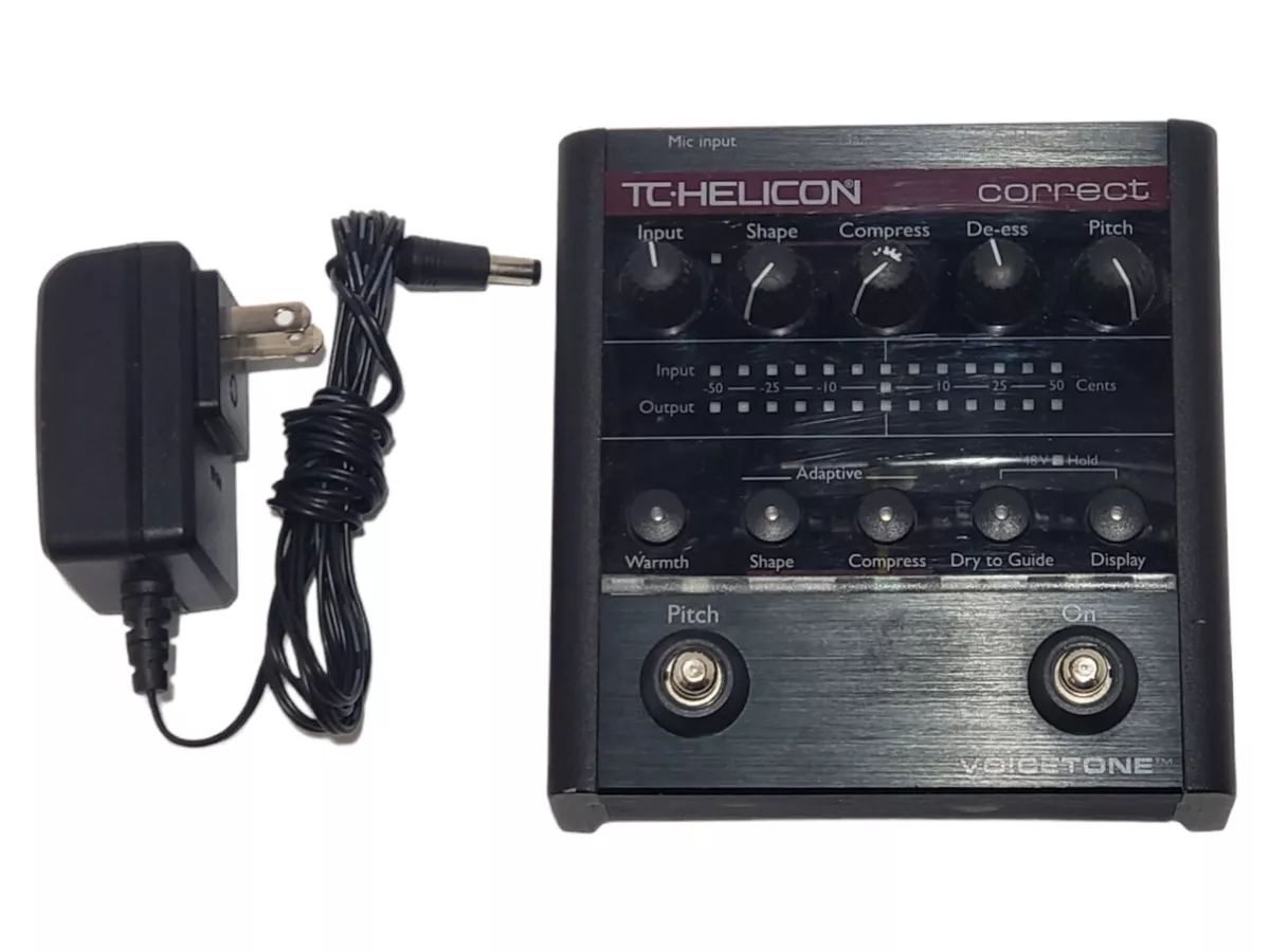 TC-HELICON VoiceTone CORRECT Voice effector Tested With AC Adapter