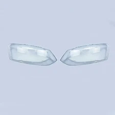 L+R Headlight Lens Headlamp Cover Shell Cap For Volkswagen VW Polo 2014 - 2018
