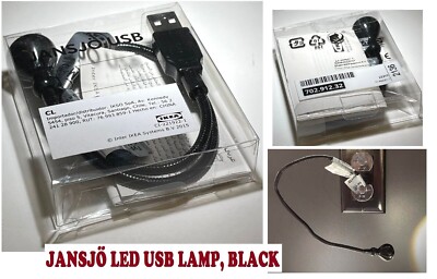 IKea JANSJO Led USB Lamp For Laptop Computer Black, 702.912.32