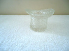 Vintage Clear Glass Designed Top Hat Toothpick Holder " BEAUTIFUL COLLECTIBLE " — photo 5