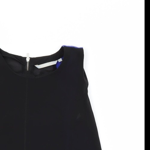 Blusa básica de poliéster negro talla 2XS para mujer Silvian Heach cuello redondo - Imagen 4 de 12
