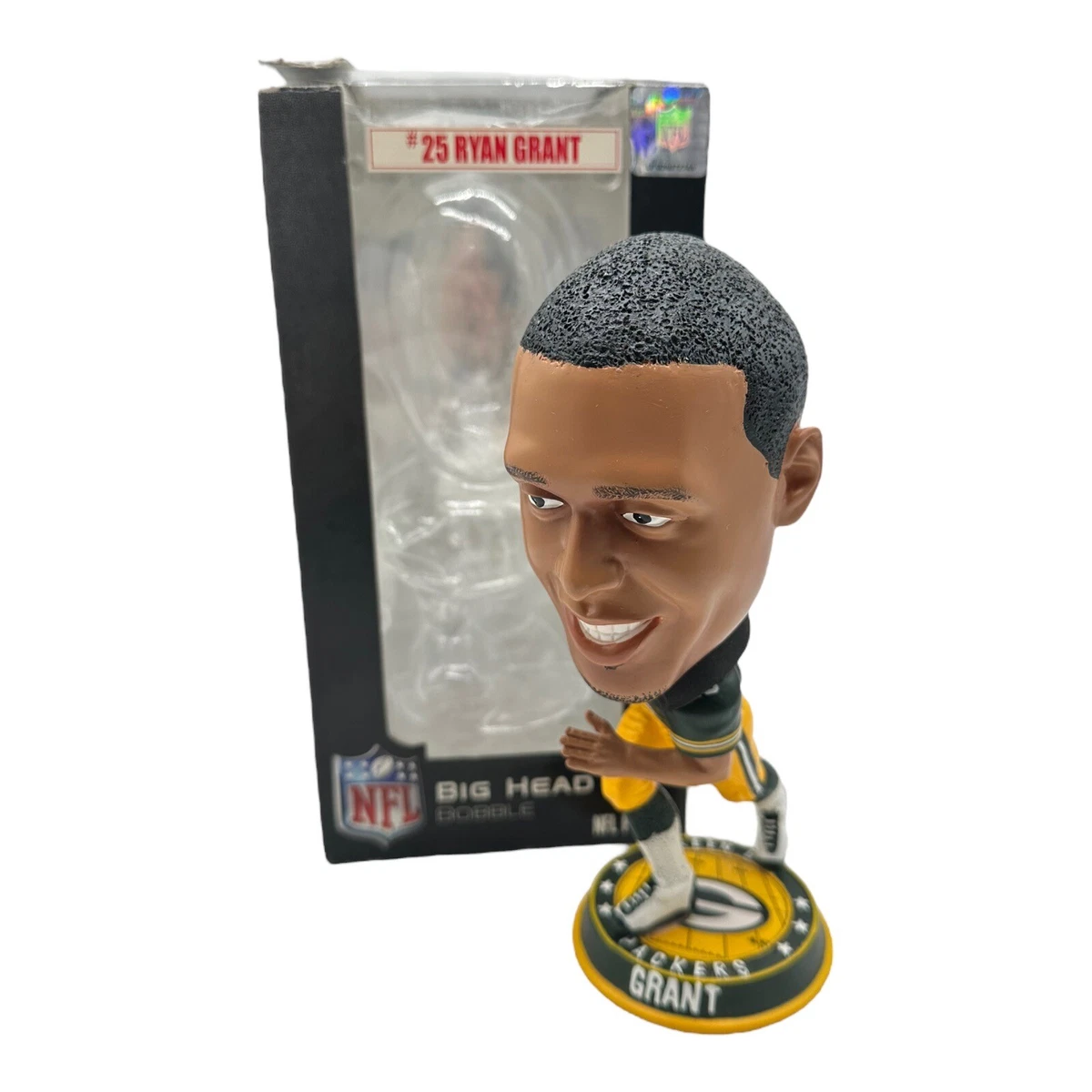 Green Bay Packers Ryan Grant 25 Big Head Bobble Bobblehead w Box
