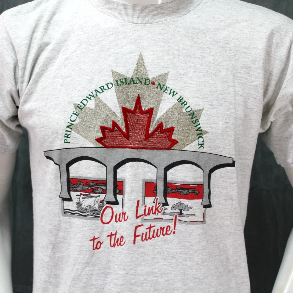 Gráfico cosido vintage - Puente de la Confederación Nuestro vínculo con el futuro - Para hombre M Foto 2 de 4