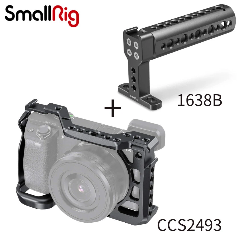 SmallRig Cage for Sony Alpha A6600/ILCE 6600 CCS2493 & Top Handle Grip 1638B