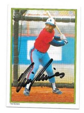 TIM RAINES 1986 TOPPS GLOSSY ALL STAR AUTOGRAPHED SIGNED # 15 EXPOS HOF